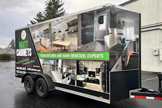 do box trailer wrap design, vehicle wrap design, van wrap design, car wrap