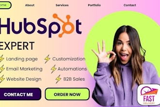 setup hubspot CRM, hubspot automation, hubspot workflow and pipelines