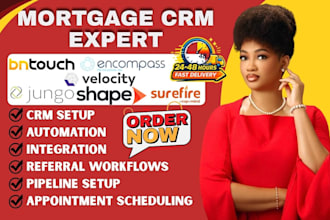 setup bntouch shape jungo encompass velocity surefire mortgage loan officers crm