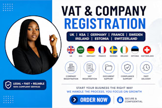 vat and company registration in uk eu ireland ksa estonia germany france sweden