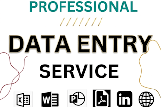 reliable data entry and converting files etc