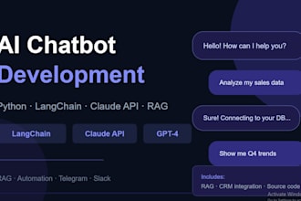 build a python ai chatbot or automation script