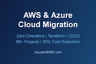 design and execute your AWS or azure cloud migration with zero downtime