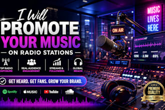 promote your song to active listener on radio station