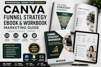 create marketing workbook canva ebook funnel strategy lead magnet