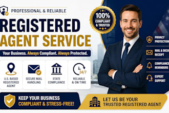 provide US registered agent service in all 50 states, register US llc and ein