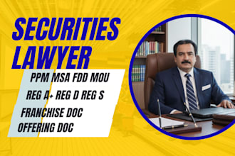 securities lawyer ppm msa fdd offering documents lawyer franchise lawyer