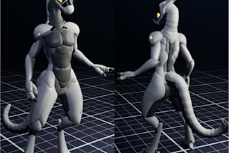 create vrchat avatars, metaverse 3d characters, nft avatars and 3d virtual model