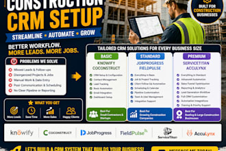 setup knowify coconstruct jobprogressfieldpulseservicetitan acculynx integration