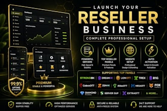 setup reseller panel, strong8k, dream 4k, lion ott, trex, diamond,b1g,server sup