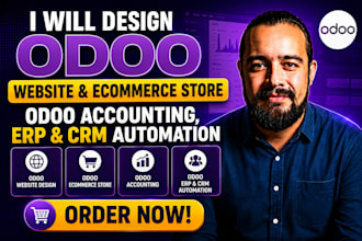 design odoo website odoo ecommerce store odoo accounting, erp and CRM automation