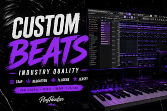 produce a professional custom trap or reggaeton beat