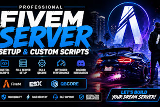 develop custom fivem scripts and full server setup