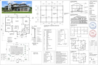 section drawings permit set construction documents site plan expert drawings