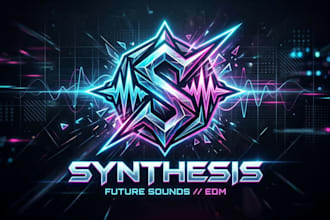 design a bold and futuristic edm logo for your brand
