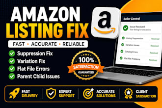 fix amazon listing issues suppression variation parent child flat file errors
