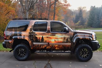 design high quality car wrap and vehicle wrap