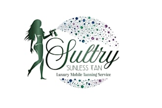unique modern spray tan logo t shirt design