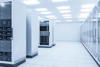 design 3d cgi data centers, warehouses, ai powered data centers and server rooms