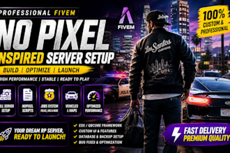 setup a nopixel inspired fivem roleplay server with custom scripts