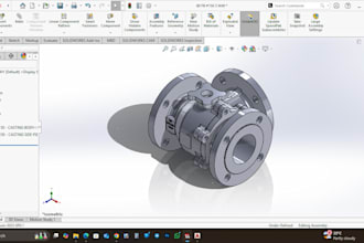 design industrial valve cad models in solidworks