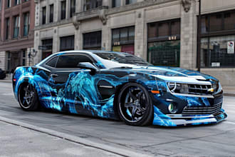 car wrap , van wrap , vehicle wrap, food truck wrap design