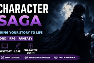 write an epic cinematic dnd rpg and ttrpg character backstory with fantasy lore