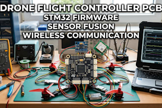 do drone flight controller pcb, embedded firmware, sensor fusion, wireless comm