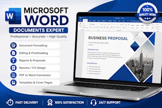 professional microsoft word excel and powerpoint work