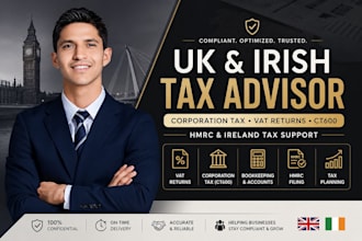 be your UK and irish tax advisor for vat returns and corporation tax