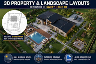 design your outdoor space and property layout in sweet home 3d