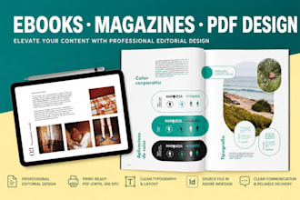 design professional ebooks, magazines and pdfs
