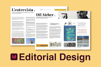 do professional editorial design and layout