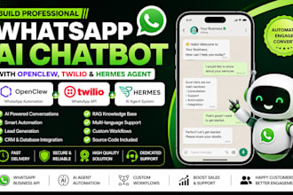 build whatsapp ai chatbot using openclew twilio API hermes agent