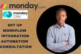 setup and optimize monday com CRM with automation and dashboards