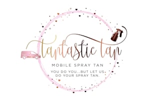 create modern spray tan logo t shirt design
