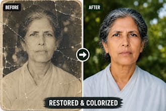 restore old photos, scratches and remove,background colorize