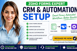 do zoho form crm integration automation workflow deluge customization zoho forms