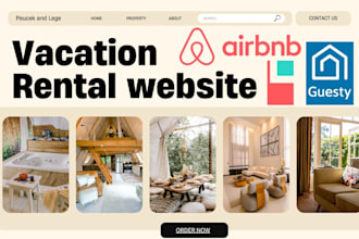 setup airbnb listing, guesty website, lodgify hospitable and ownerrez website