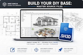 build a master sweet home 3d file for your DIY project