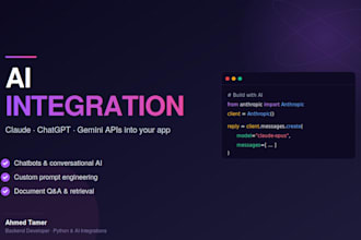 integrate chatgpt, claude or gemini ai api into your app