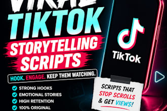 write viral tiktok storytelling scripts