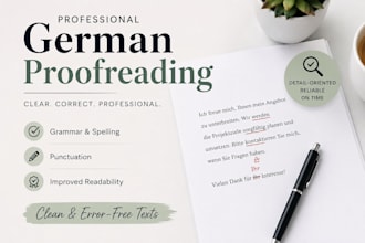 proofread and correct your german texts