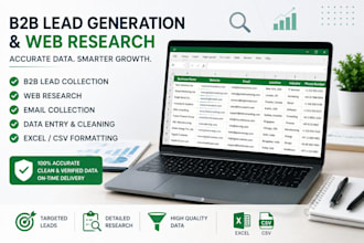 provide b2b lead generation data and all type of database