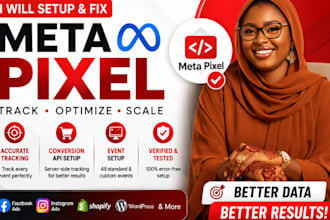 setup meta pixel facebook conversion API and event tracking