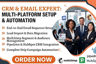 do email sequence lead import mailchimp segment pipedrive hubspot drip campaign