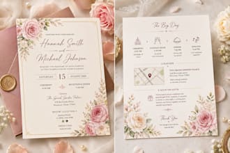 design invitation for save the date, birthday invitation, wedding invitation