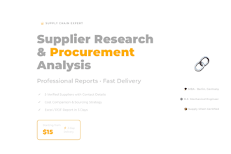 do supply chain research and business analysis