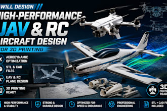 design high performance uav and rc airplanes for 3d printing