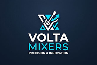 design a modern and professional mixer brand logo for your business